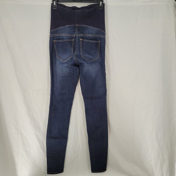 H&M &Denim Maternity Jeans Mama Super Skinny High Rib Medium Wash Women's 6 - Picture 6 of 16